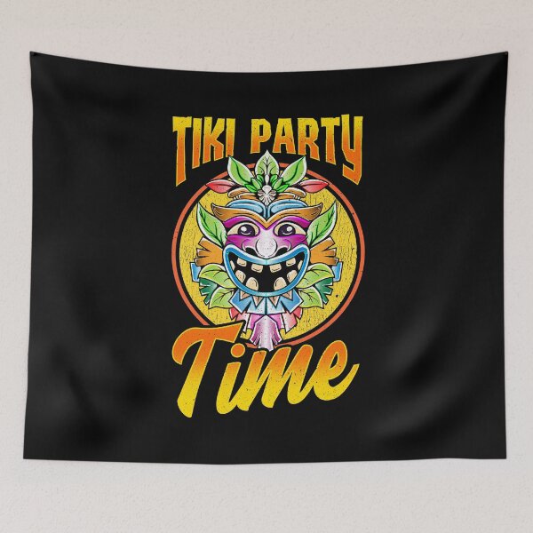 Item preview, Tiki Party Time Island Luau Themed Cute Tiki Head designed and sold by perfectpresents.