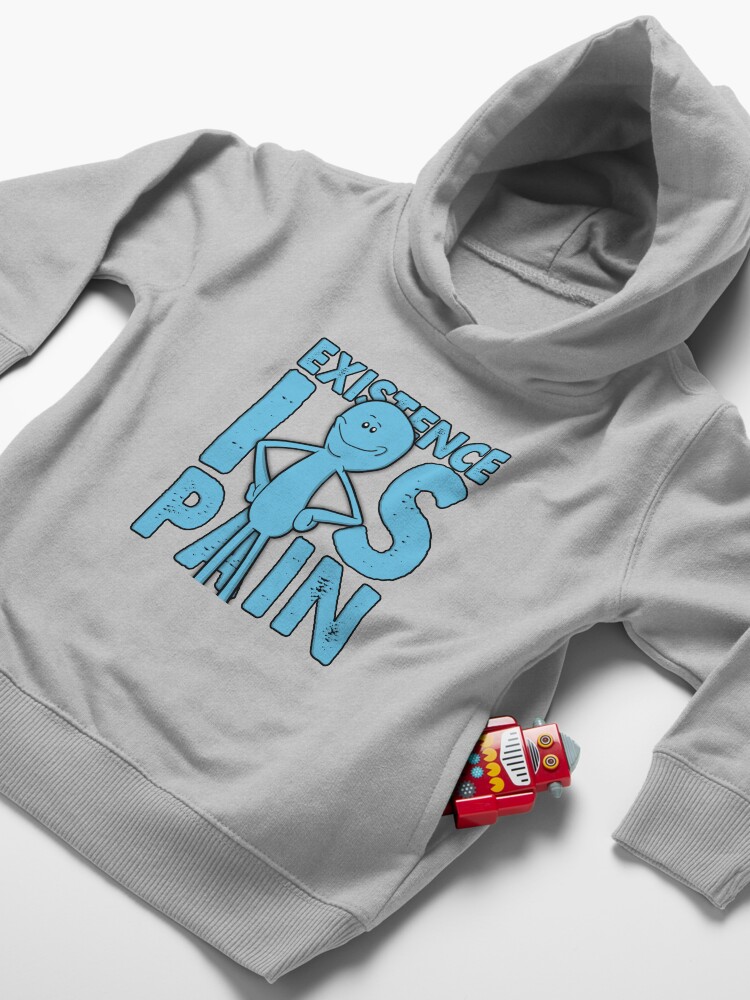 Alternate view of Existence Is Pain - Mr Meeseeks Toddler Pullover Hoodie