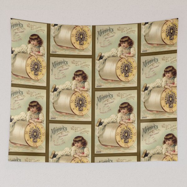 Item preview, super cute vintage cotton reel advert designed and sold by RosalieReeves.