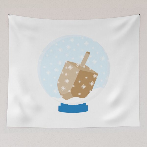 Aperçu de l'œuvre Globe de neige avec Hanukkah Dreidel créée et vendue par sigdesign.