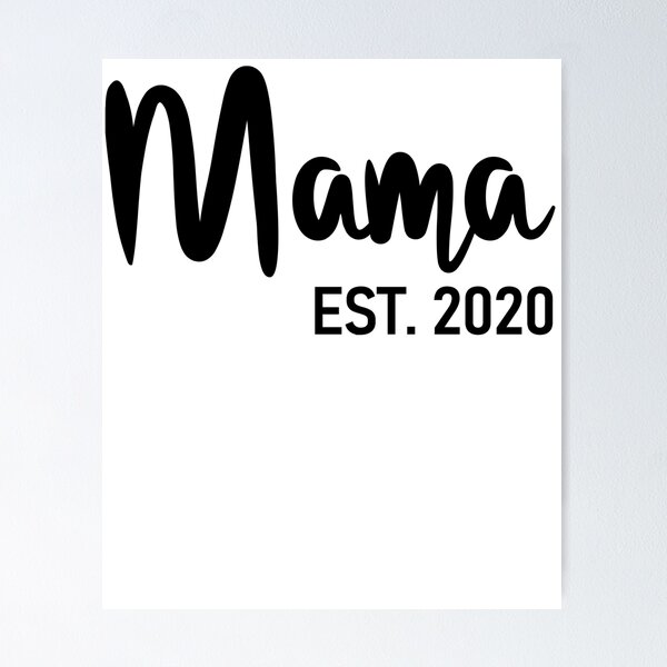 Item preview, Mama Est 2020 - Pregnancy Announcement Gift Ideas for New Mom and Mommy To Be designed and sold by ASClothDesign.