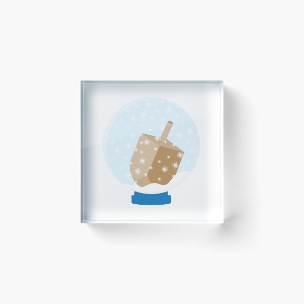 Artikelvorschau, Schneekugel mit Chanukka Dreidel entworfen und verkauft von sigdesign.