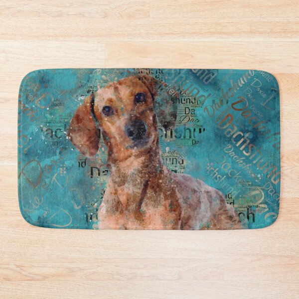 Item preview, Dachshund dog Mixed Media Art designed and sold by k9printart.