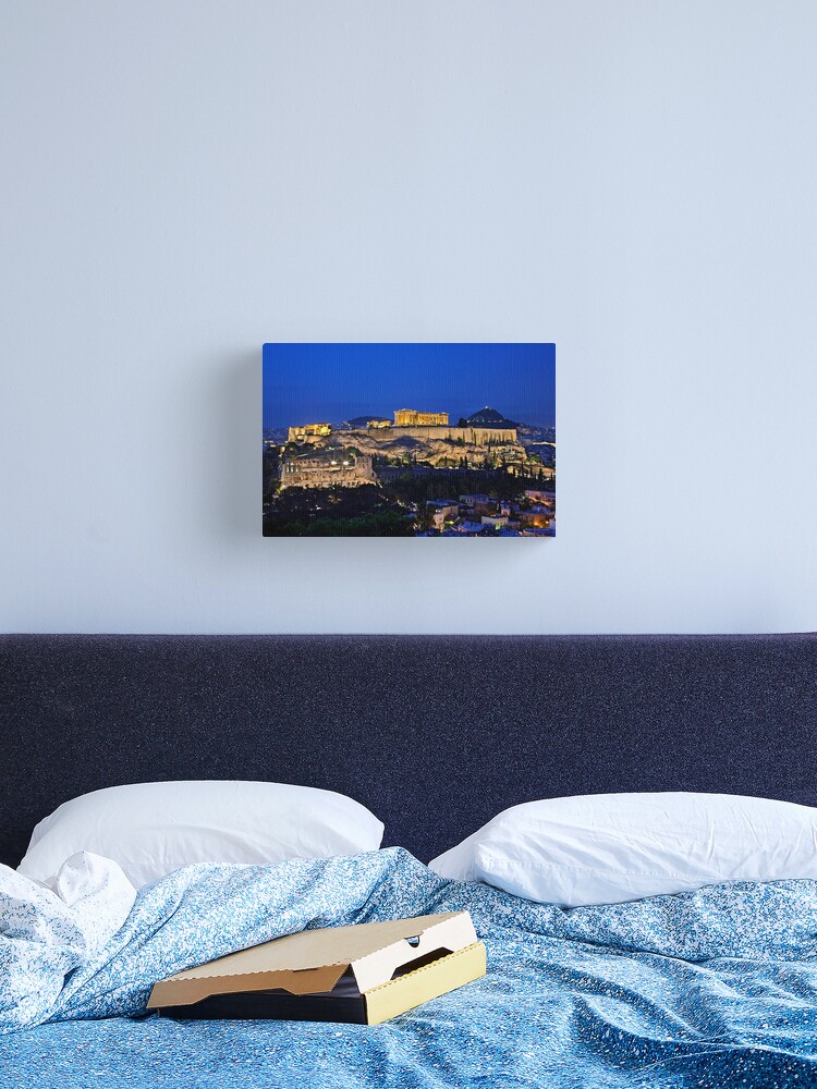 Thumbnail 1 of 3, Canvas Print, The Sacred Rock of Acropolis designed and sold by Hercules Milas.