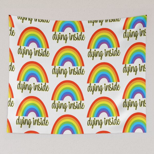 Item preview, Dying Inside with Rainbow designed and sold by SerpentSkyArts.