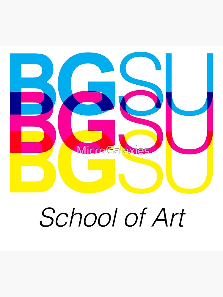 "BGSU School of Art — CMYK" Poster by MicroGalaxies Redbubble