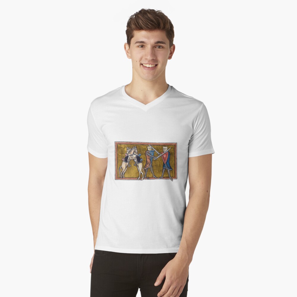 Vista previa del artículo con la obra «Camiseta de cuello en V», diseñado y vendido por emovendo.