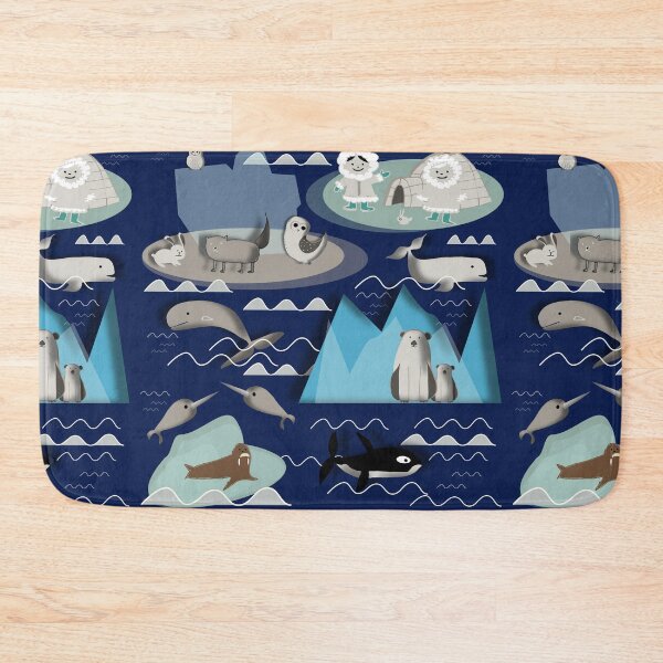 Item preview, arctic animals blue designed and sold by susycosta.