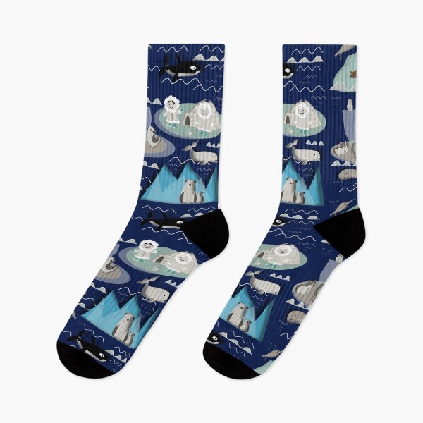 Item preview, arctic animals blue designed and sold by susycosta.