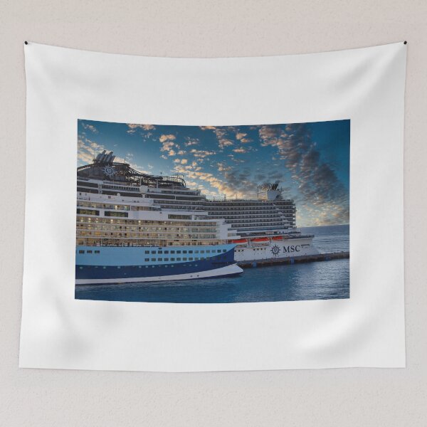 Item preview, Two Cruise Ships at Sunset designed and sold by dbvirago.