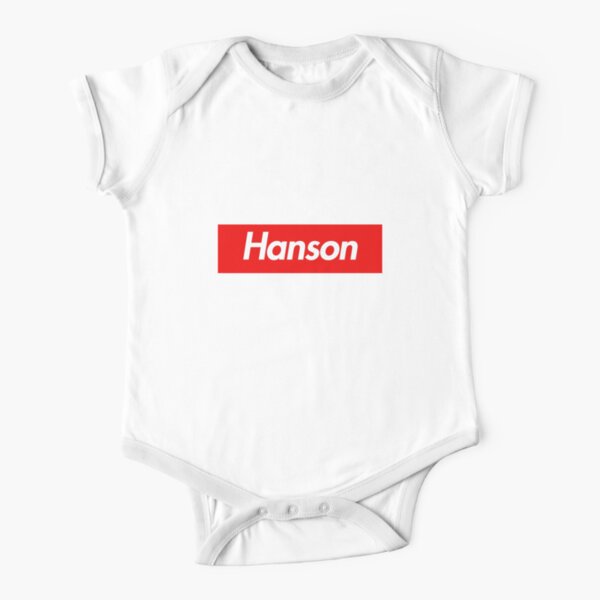 Hanson Family Name - Hanson Short Sleeve Baby One-Piece