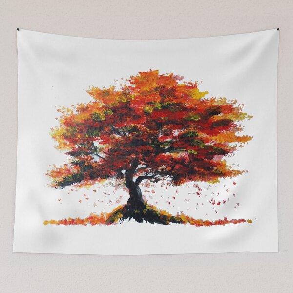 Item preview, Red Autumn Tree designed and sold by Sebastian Grafmann.