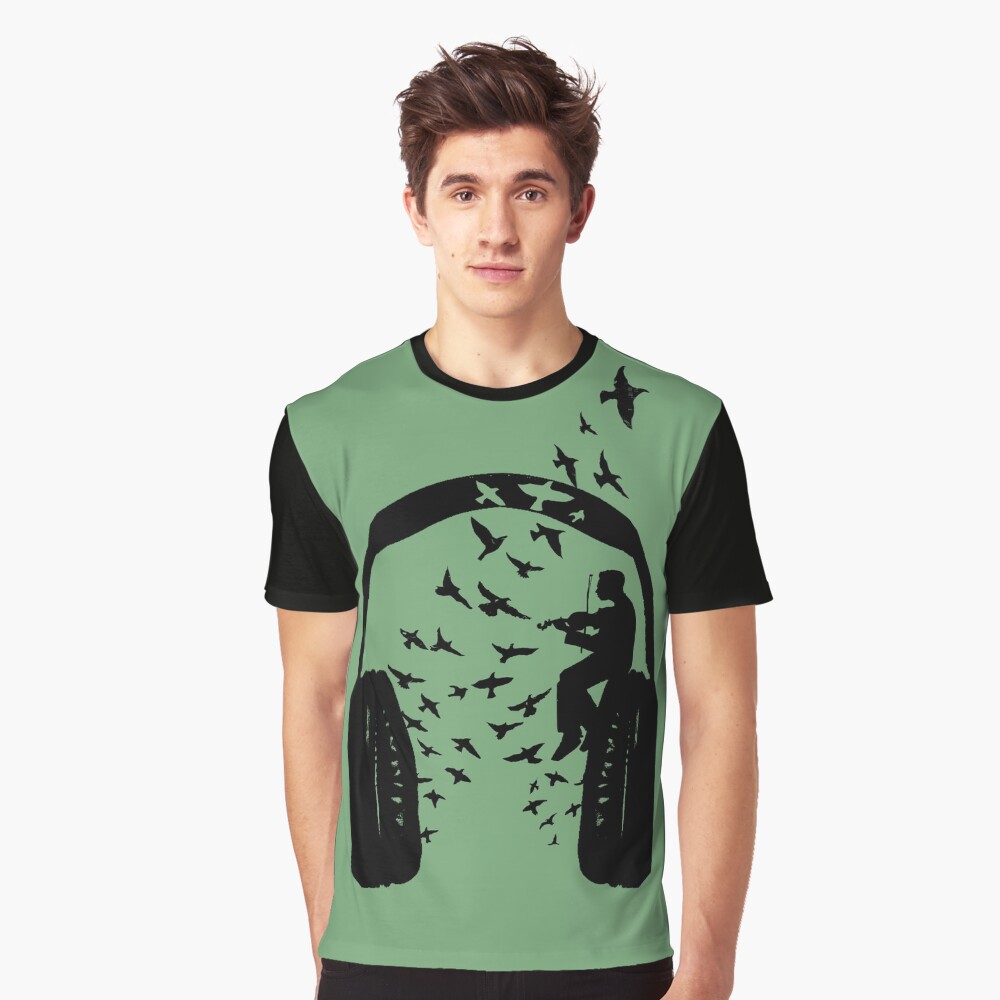 Headphone - Violin Graphic T-Shirt
