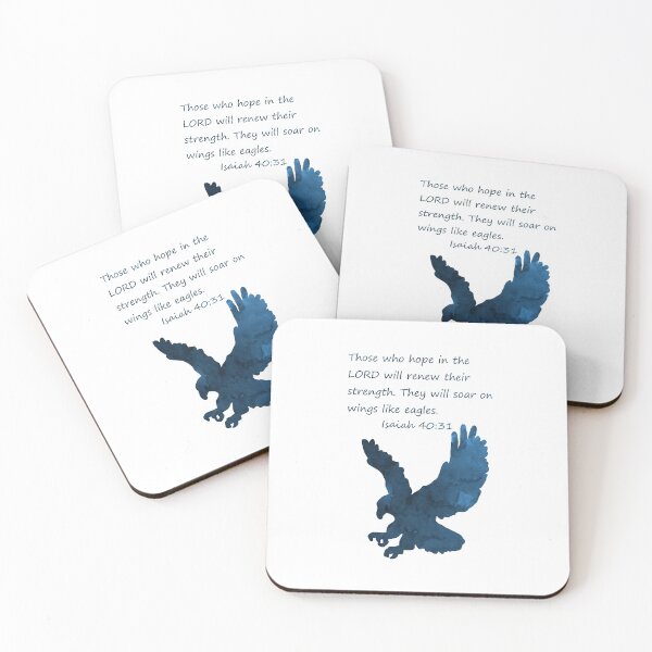 Item preview, Eagle Bible Verse Isaiah 40 31 designed and sold by TheJollyMarten.
