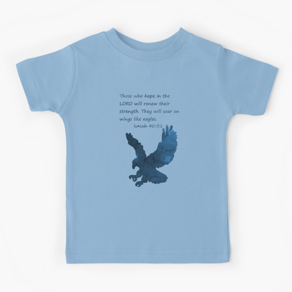 Isaiah 40:31 Tribal Eagle Verse  Men's Christian T-Shirt –