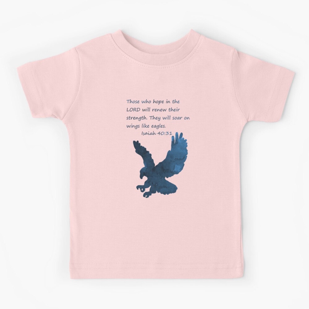 Isaiah 40:31 Tribal Eagle Verse  Men's Christian T-Shirt –