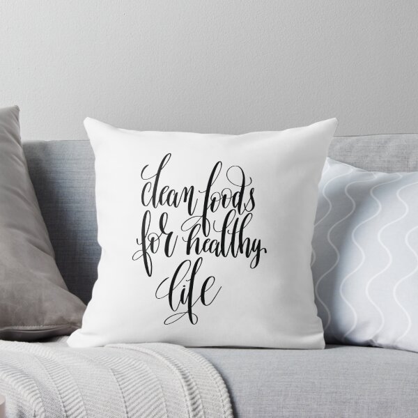 Item preview, Clean Foods For Healthy Life Inspirational Quotes designed and sold by ProjectX23.