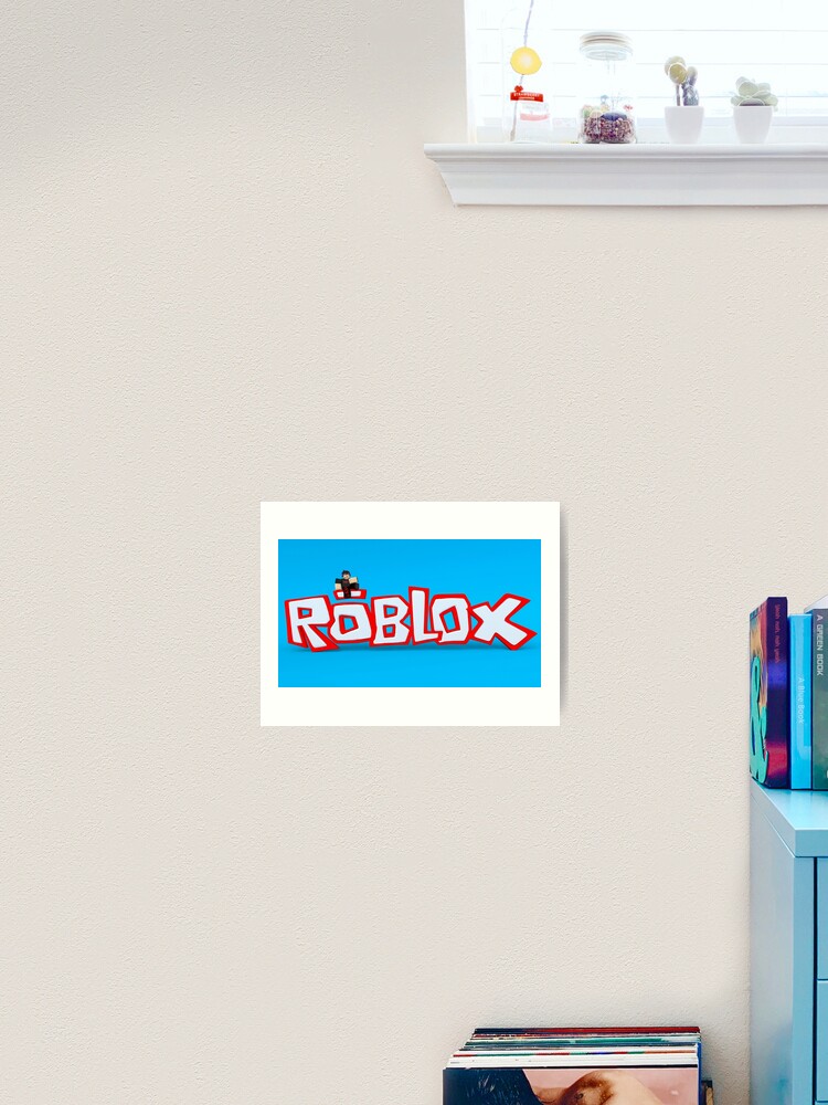 Roblox The Game Poster Art Print By Best5trading Redbubble - roblox logo on black sticker by best5trading redbubble
