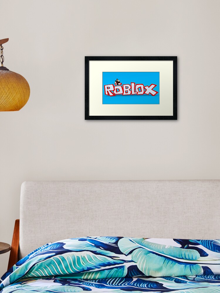 Roblox The Game Poster Framed Art Print By Best5trading Redbubble - roblox game wall art redbubble