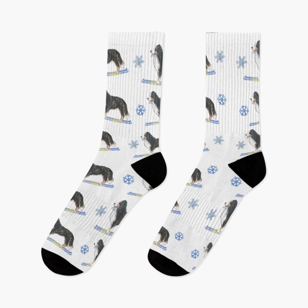 Item preview, Bernese Mountain Dog Goes Skiing designed and sold by Cortney Harrington.