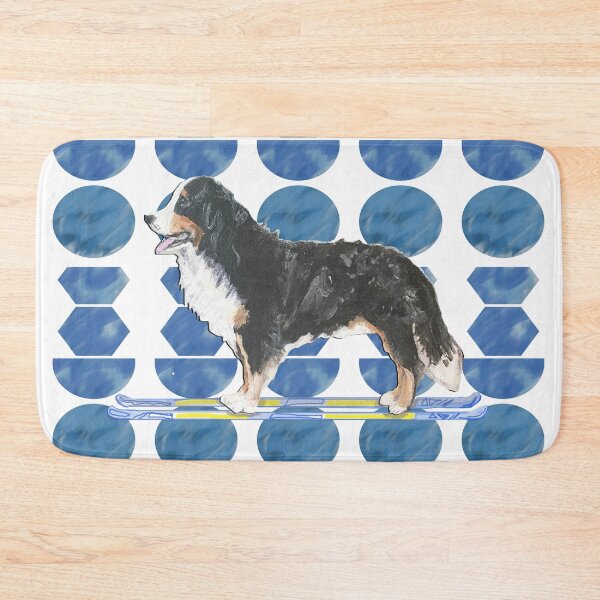 Item preview, Bernese Mountain Dog Goes Skiing designed and sold by Cortney Harrington.