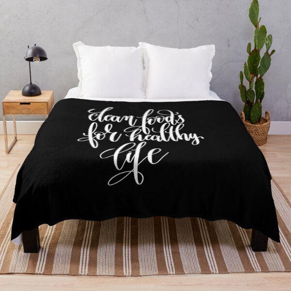 Item preview, Clean Foods For Healthy Life Inspirational Quotes designed and sold by ProjectX23.