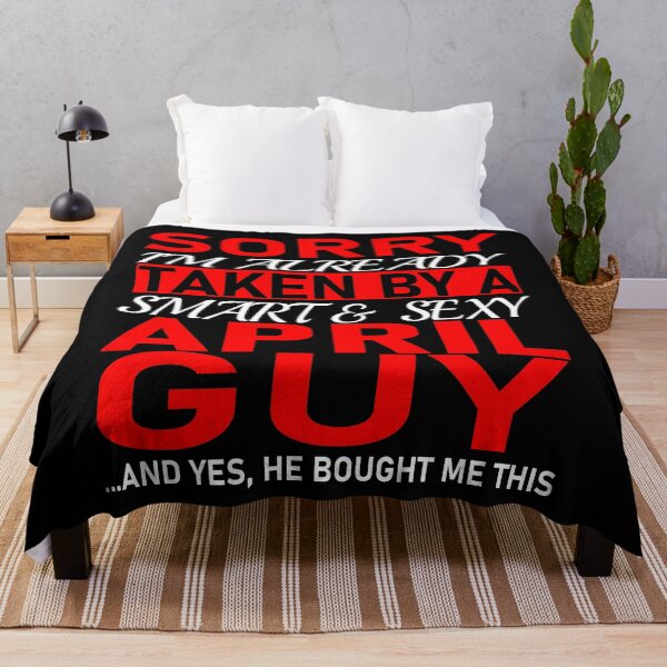 Item preview, Sorry I'm Already Taken By Smart and Sexy April Guy - Valentine's Day and Relationship Anniversary  Couple Matching Gift Ideas designed and sold by ASClothDesign.