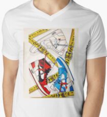 Off White Snikers V-Neck T-Shirt
