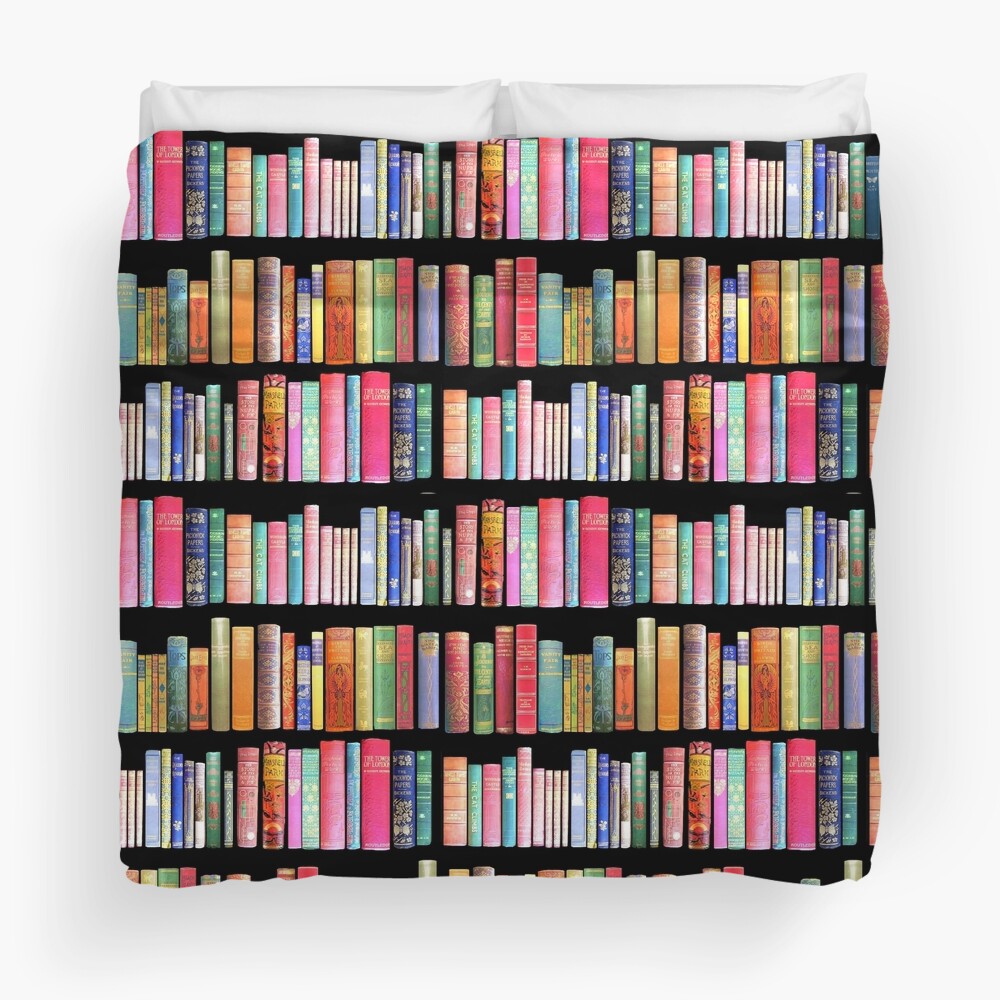 Bookworms Delight / Antique Book Library for Bibliophile Duvet Cover