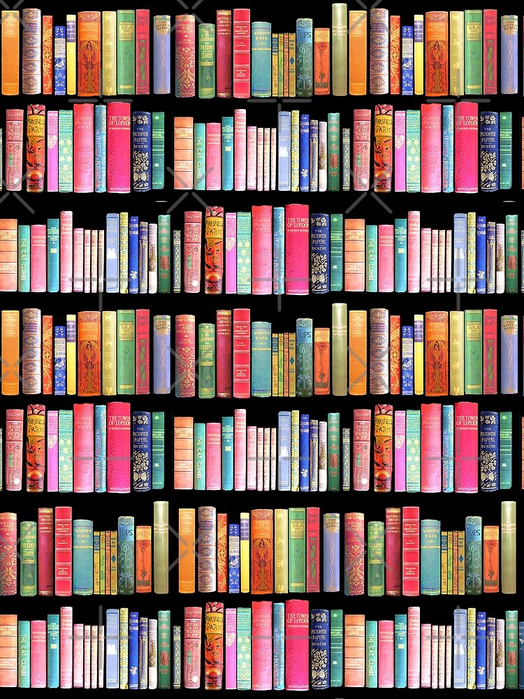 Bookworms Delight / Antique Book Library for Bibliophile by MagentaRose