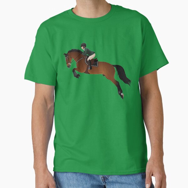 Item preview, Bay Warmblood Jumper and Rider - Equine Rampaige designed and sold by equinerampaige.