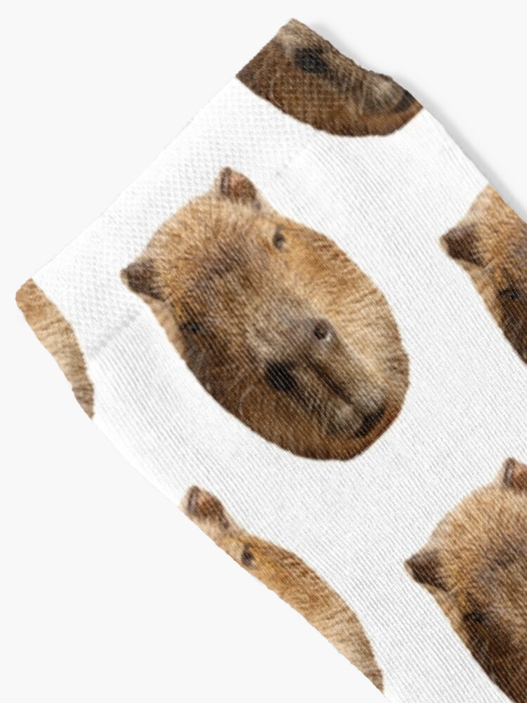 Alternate view of Capybara face Socks