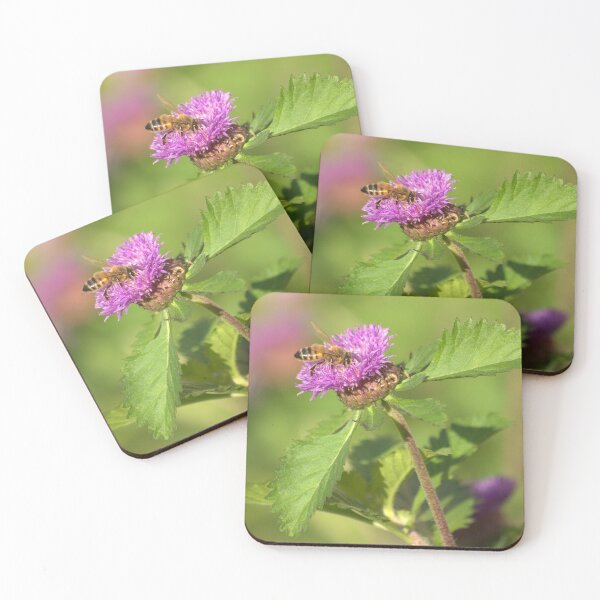 Item preview, Honeybee Pollinating Pink Flower  designed and sold by K D Graves Photography.