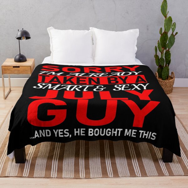 Item preview, Sorry I'm Already Taken By Smart and Sexy July Guy - Valentine's Day and Relationship Anniversary  Couple Matching Gift Ideas designed and sold by ASClothDesign.