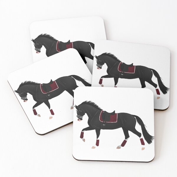 Item preview, Black Dressage Horse - Equine Rampaige designed and sold by equinerampaige.
