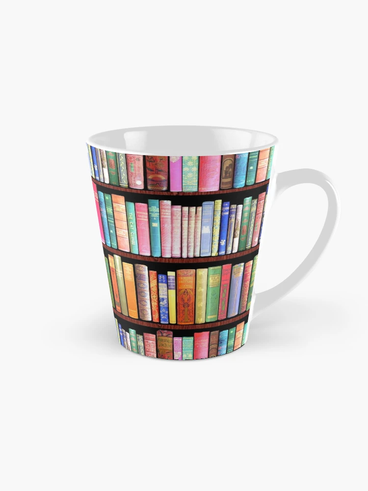 Bookworm Antique book library, vintage book shelf Coffee Mug for Sale by  MagentaRose