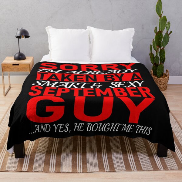 Item preview, Sorry I'm Already Taken By Smart and Sexy September Guy - Valentine's Day and Relationship Anniversary  Couple Matching Gift Ideas designed and sold by ASClothDesign.
