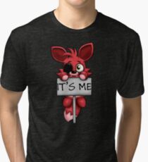 FNAF Plush Foxy Tri-blend T-Shirt