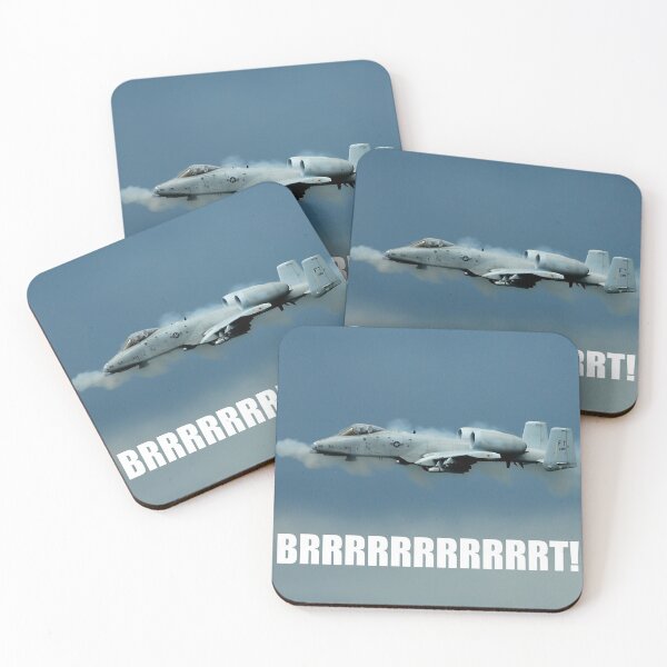 A-10: BRRRRRRRRRRRT! Coasters (Set of 4)