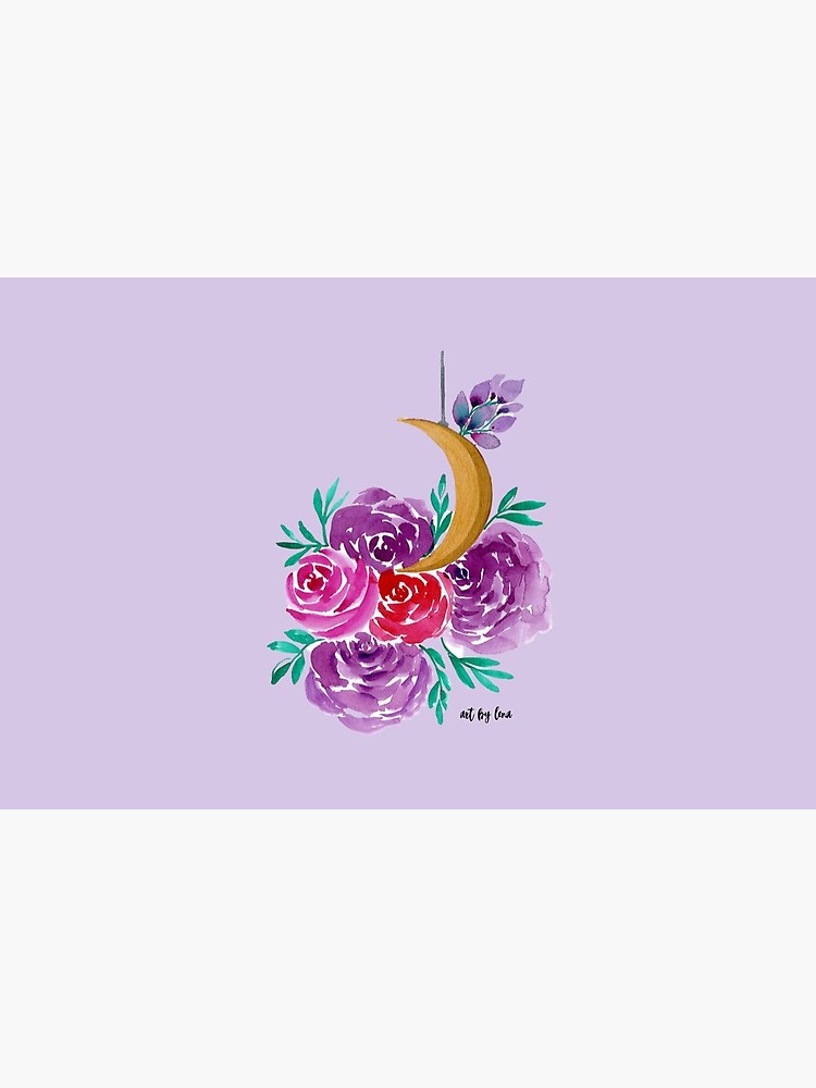 Floral Moon by artbylenashop