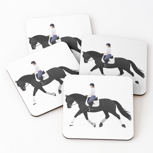 Item preview, Dressage Friesian and Rider - Equine Rampaige designed and sold by equinerampaige.