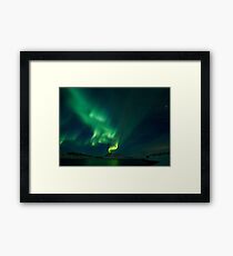 Aurora Volcano in Hvalfjordur Framed Print