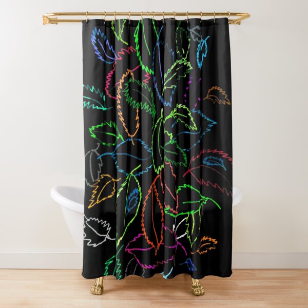 leafes in the dark Shower Curtain