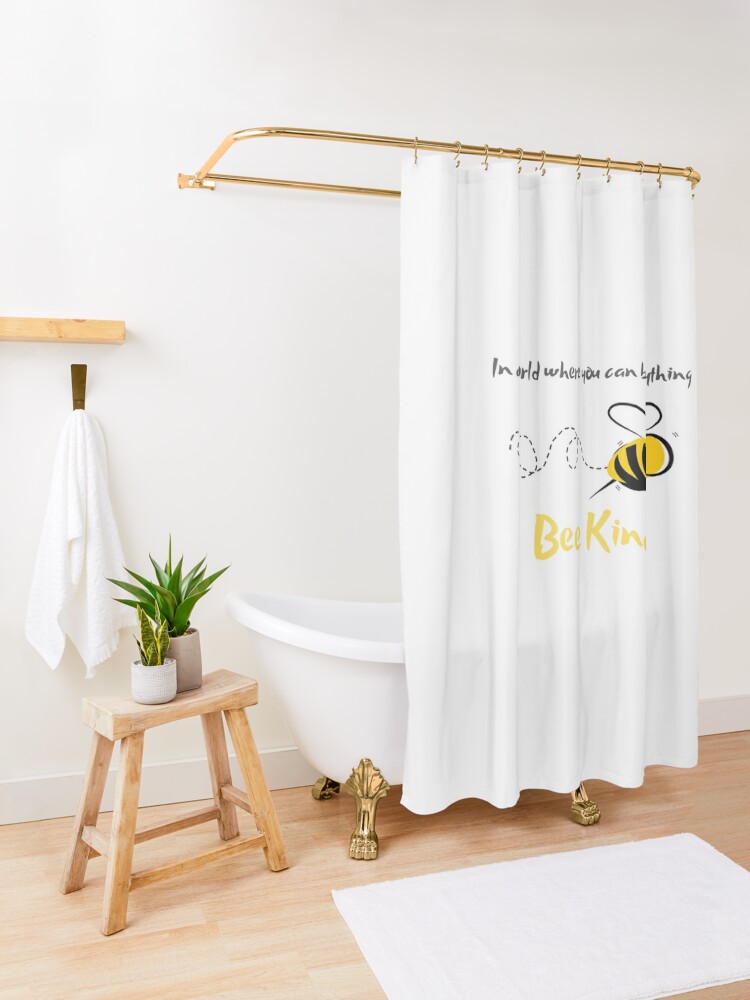 Bee Kind Collection Bath Curtain