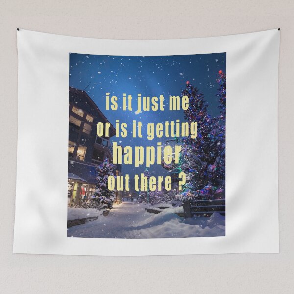 Item preview, "is it just me ore is it getting happier out there ? " / Christmas gift for Joker lovers designed and sold by Man Of Pixels.
