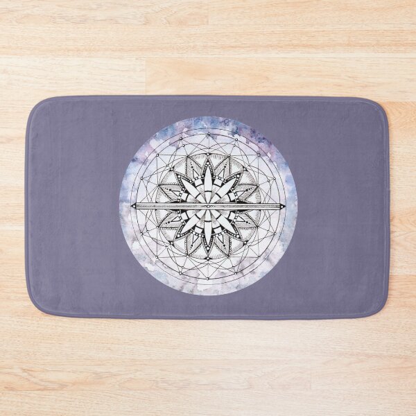 Item preview, Watercolor Fluorite Mineral Mandala designed and sold by alubner.