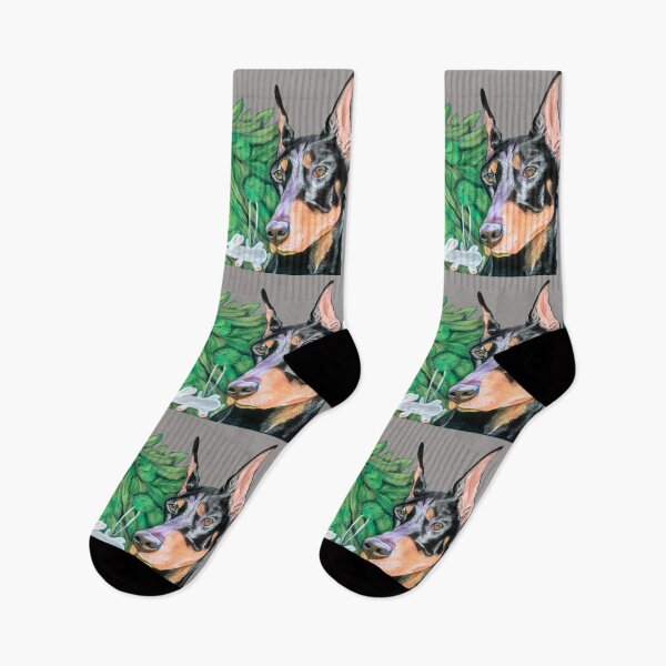 Item preview, Doberman is Preparing for the Holidays designed and sold by MariaSibireva.