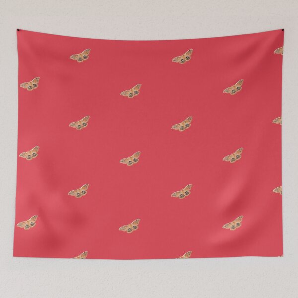 Item preview, Emperor Gum Moth (Opodiphthera eucalypti) coral on Coral designed and sold by ChrissyWild.