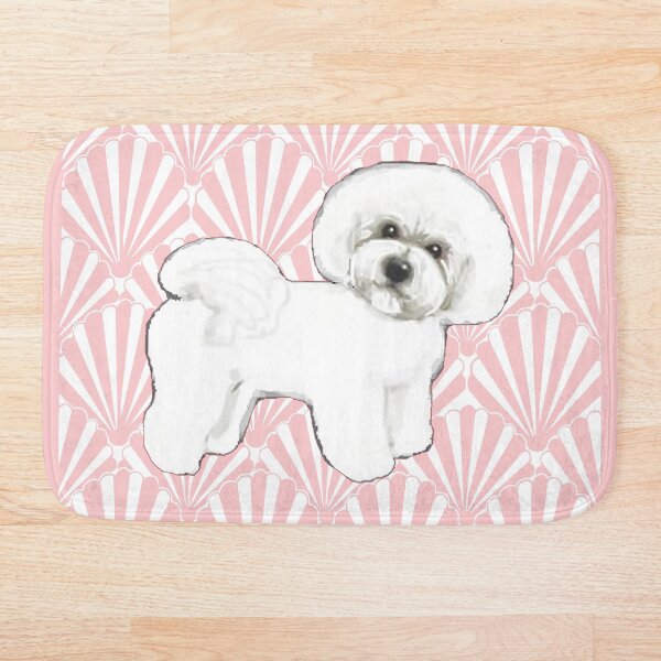 Item preview, Bichon Frise on seashell pink, dog lovers, dog, poodle,  designed and sold by MagentaRose.