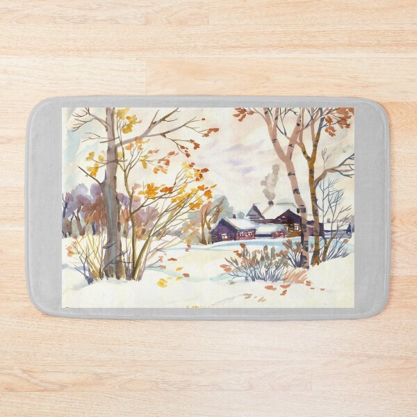 Item preview, Autumn Landscape. Late Autumn. First Snow. designed and sold by NorroenDyrd.